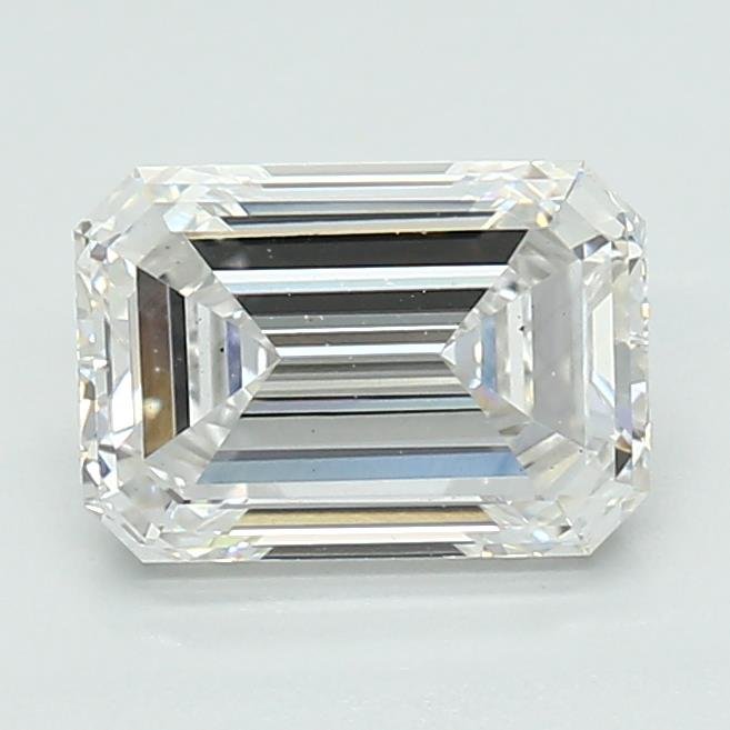 1.51ct F VS2 Excellent Cut Emerald Lab Grown Diamond