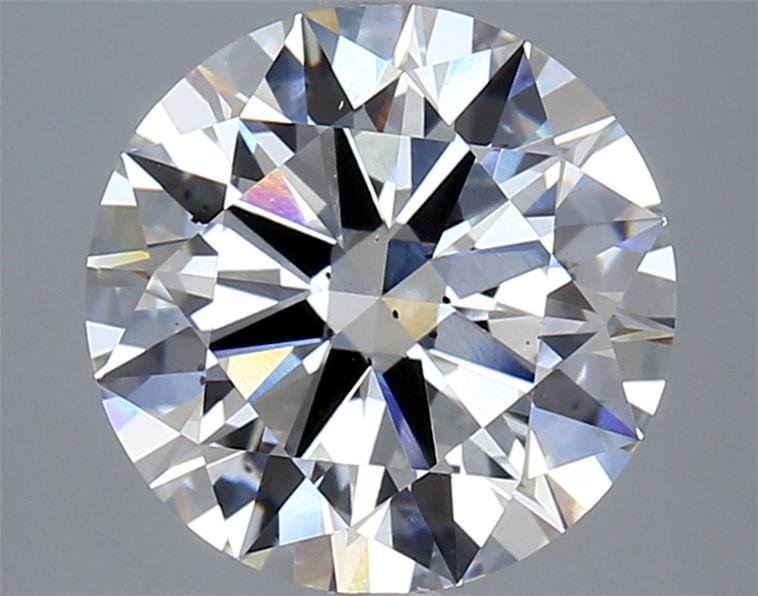 4.04ct F SI1 Rare Carat Ideal Cut Round Lab Grown Diamond