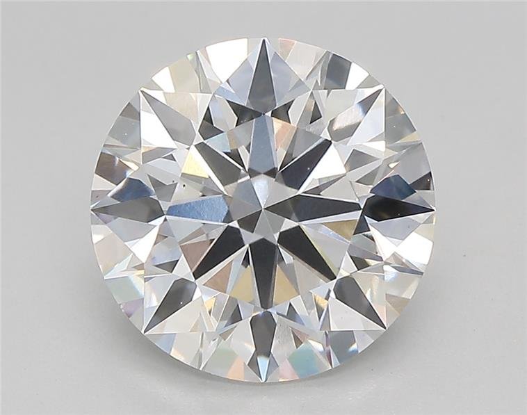 3.21ct E VS1 Rare Carat Ideal Cut Round Lab Grown Diamond