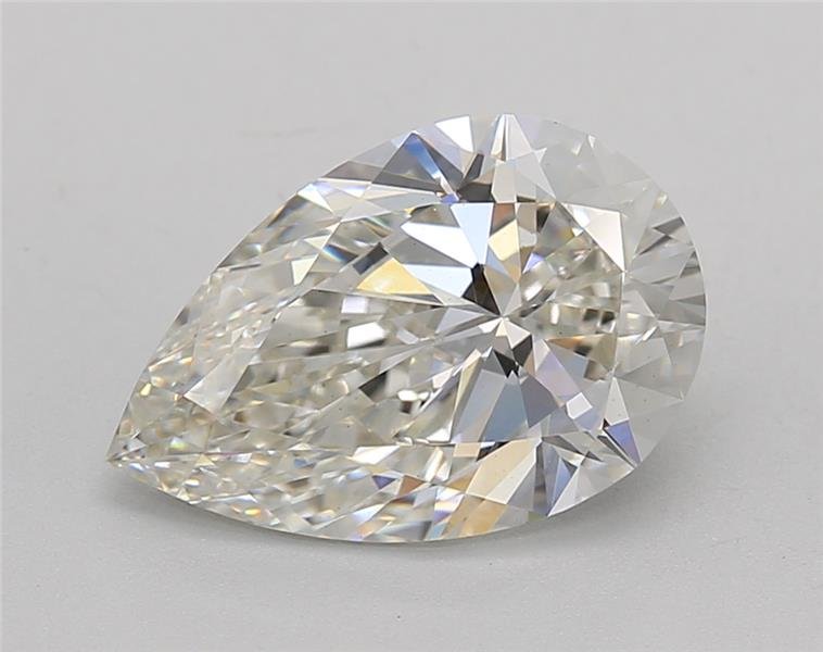 2.66ct I VS1 Rare Carat Ideal Cut Pear Lab Grown Diamond