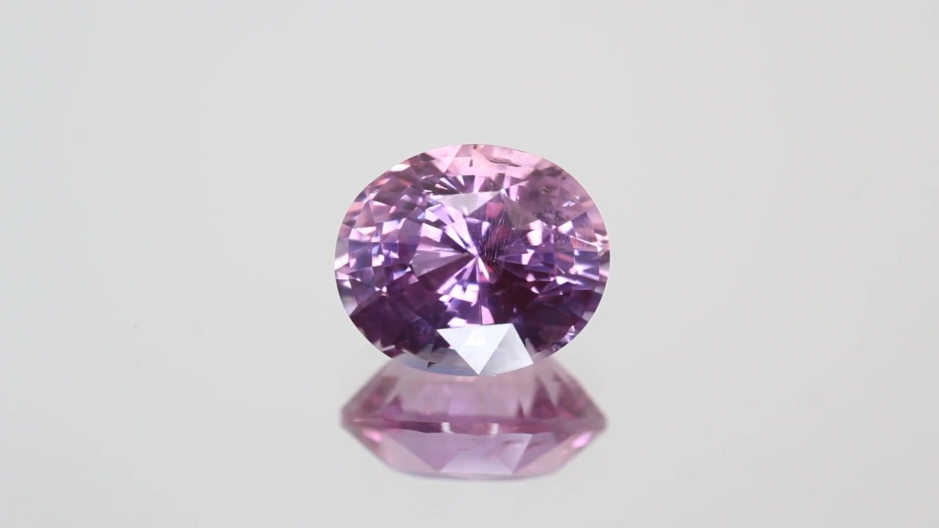 3.15 Carat Pink Oval Sapphire