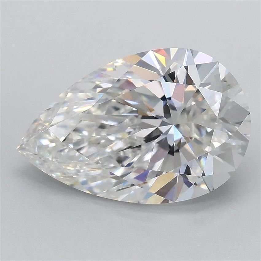 2.41ct E VVS2 Rare Carat Ideal Cut Pear Lab Grown Diamond