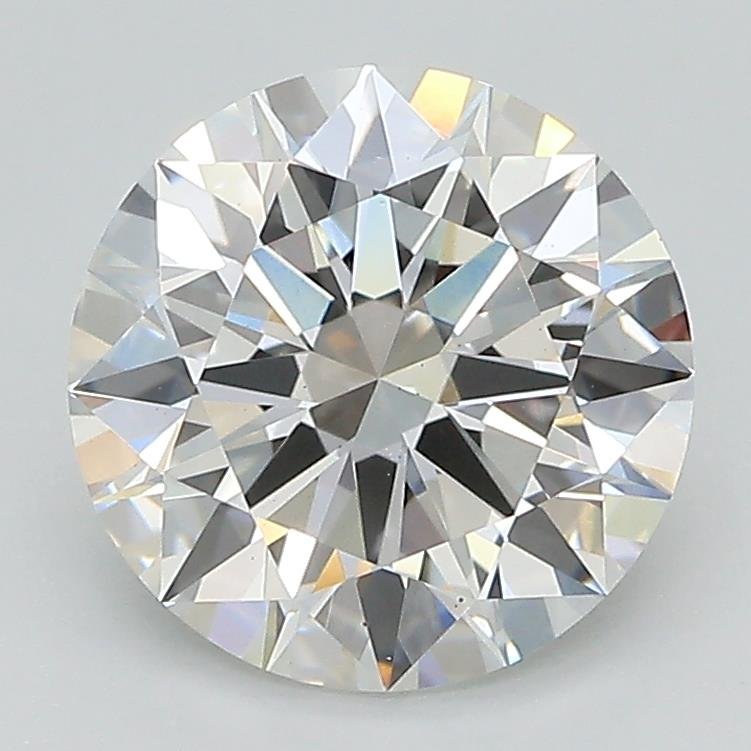 2.54ct E VS2 Rare Carat Ideal Cut Round Lab Grown Diamond