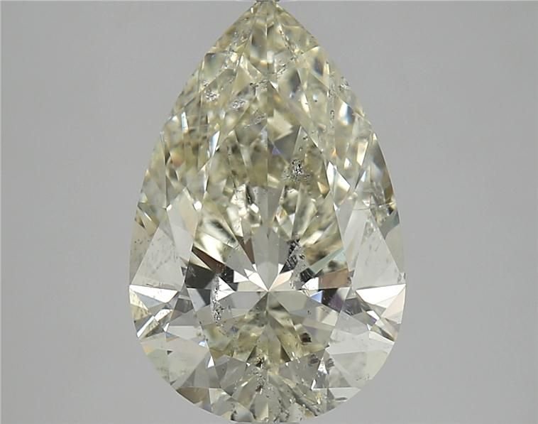 3.01ct J SI2 Rare Carat Ideal Cut Pear Diamond