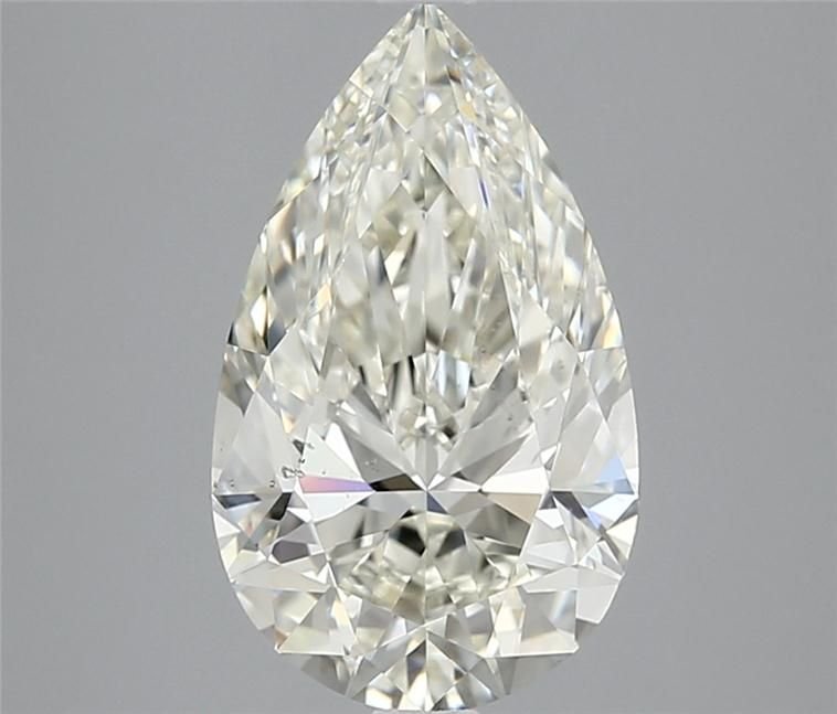 3.21ct J VS2 Rare Carat Ideal Cut Pear Diamond