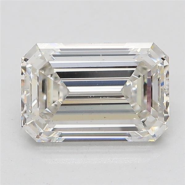 2.09ct H VS2 Rare Carat Ideal Cut Emerald Lab Grown Diamond