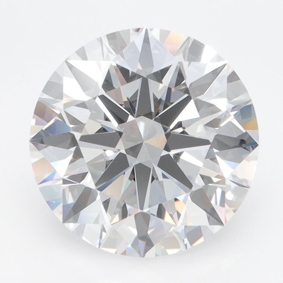 4.09ct D FL Rare Carat Ideal Cut Round Lab Grown Diamond