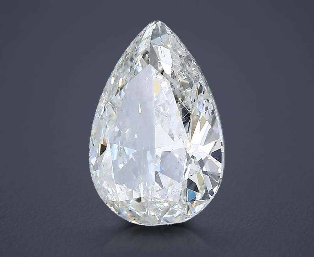 3.02 Carat Pear Natural Diamond