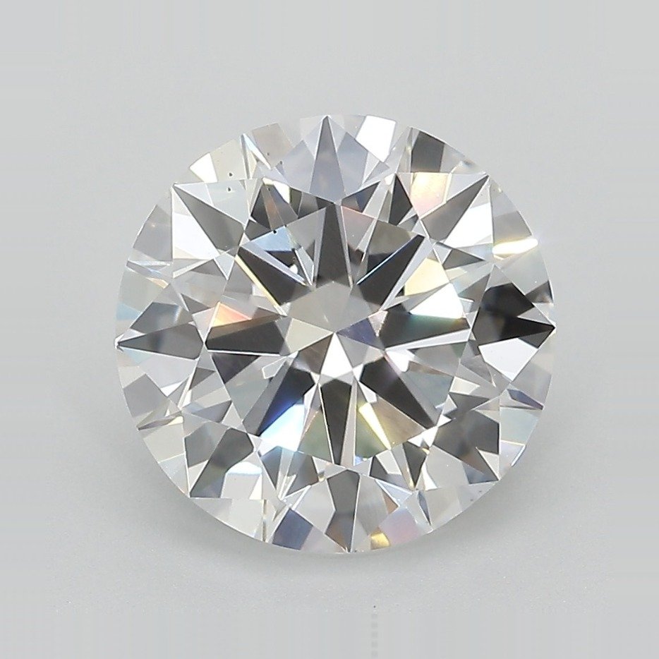 4.04ct F VS2 Excellent Cut Round Lab Grown Diamond