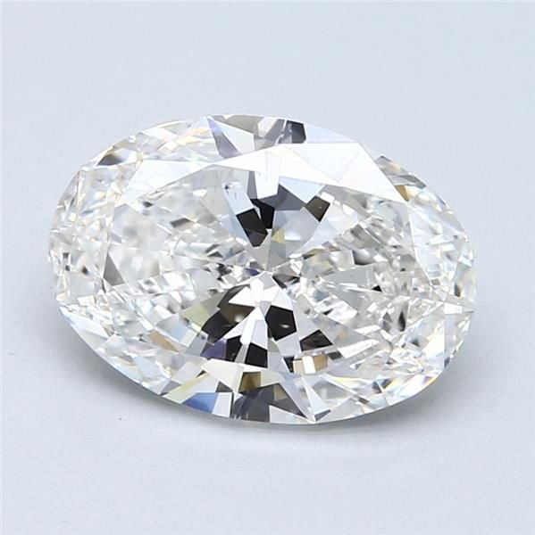 3.00ct F SI1 Rare Carat Ideal Cut Oval Diamond