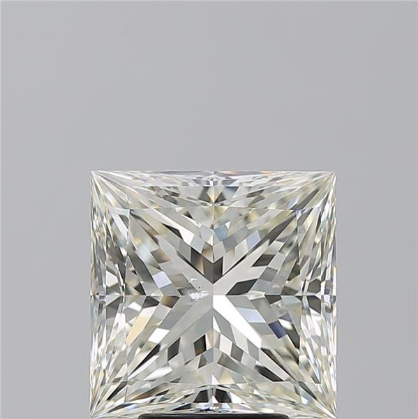5.02ct K SI1 Rare Carat Ideal Cut Princess Diamond