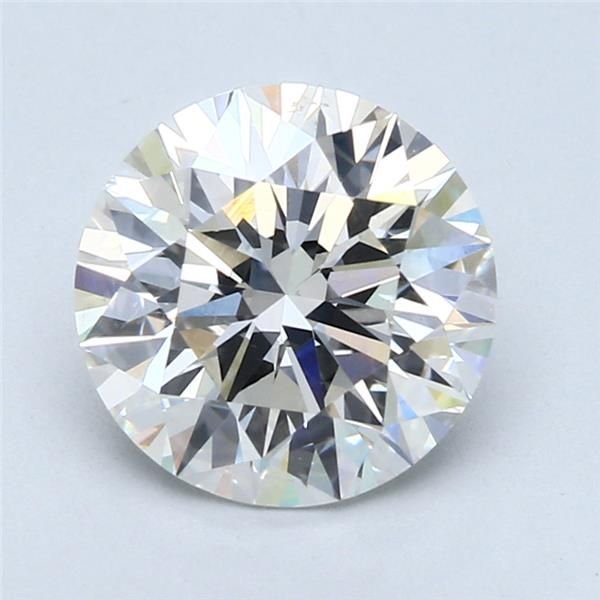 2.54ct H SI1 Rare Carat Ideal Cut Round Diamond
