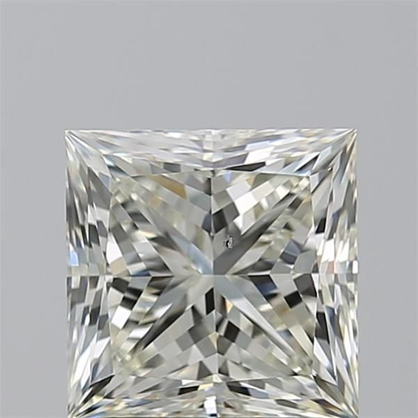2.20ct K SI1 Rare Carat Ideal Cut Princess Diamond