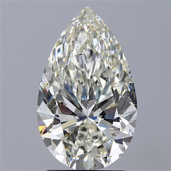 2.50ct J SI1 Rare Carat Ideal Cut Pear Diamond