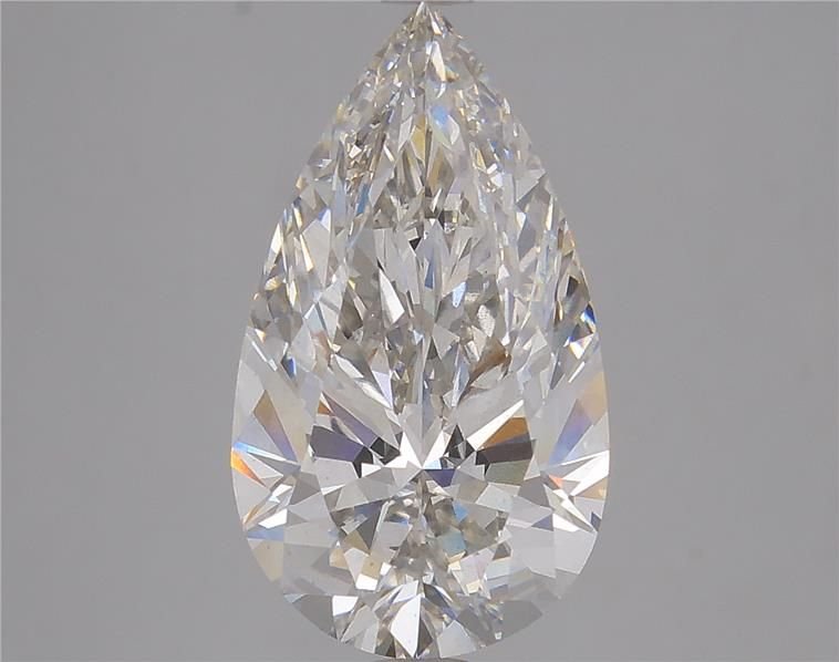 3.86ct H VS2 Rare Carat Ideal Cut Pear Lab Grown Diamond