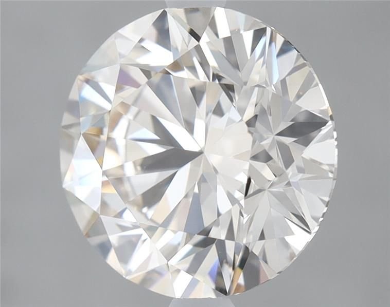 2.76ct K VVS2 Rare Carat Ideal Cut Round Diamond
