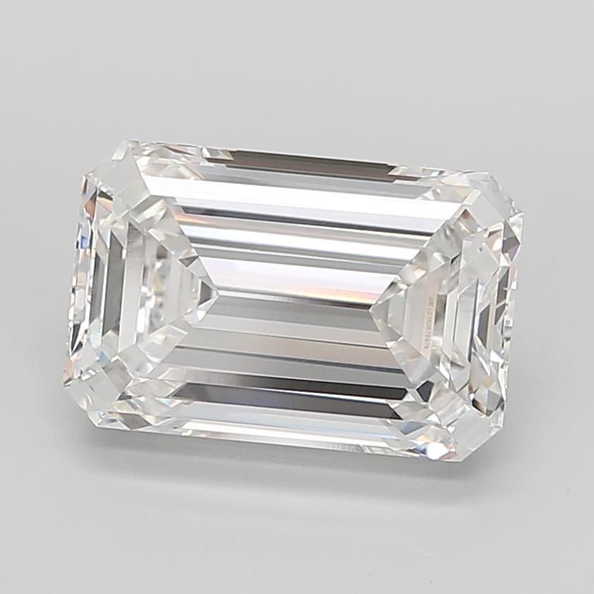 10.09ct G VVS2 Rare Carat Ideal Cut Emerald Lab Grown Diamond
