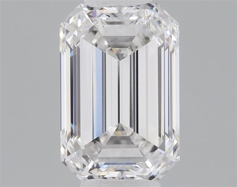 1.06ct F SI2 Rare Carat Ideal Cut Emerald Lab Grown Diamond