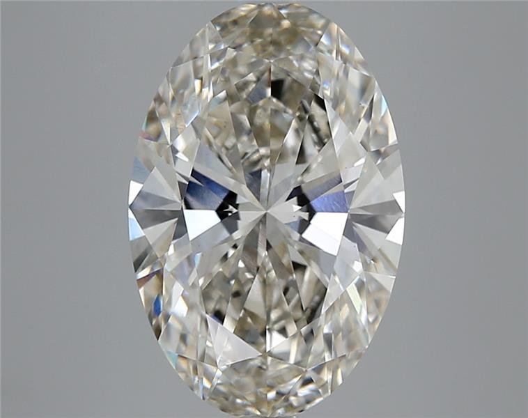 5.04ct J VS1 Rare Carat Ideal Cut Oval Lab Grown Diamond