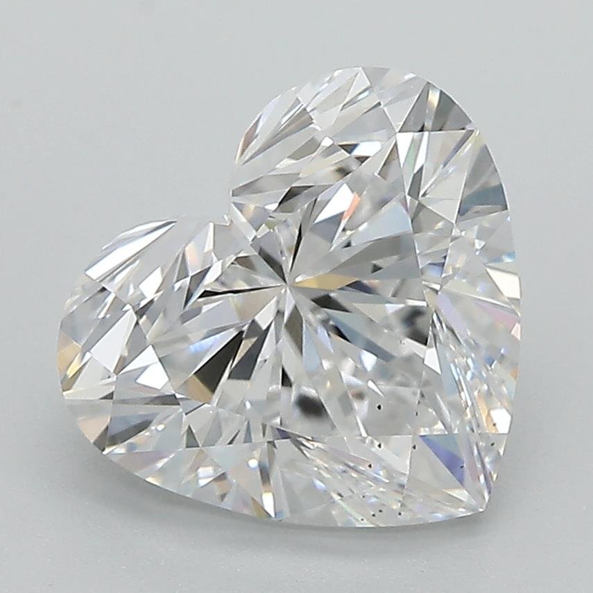 3.20ct E SI1 Rare Carat Ideal Cut Heart Lab Grown Diamond