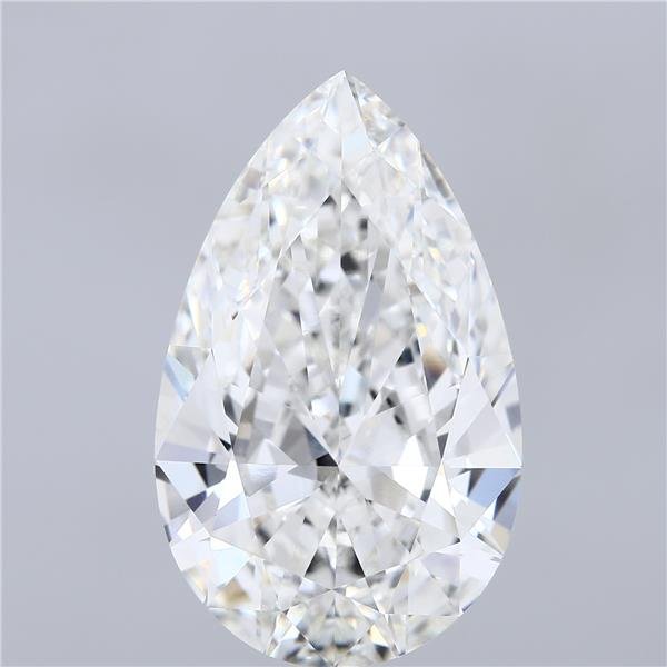15.13ct G VVS2 Rare Carat Ideal Cut Pear Lab Grown Diamond