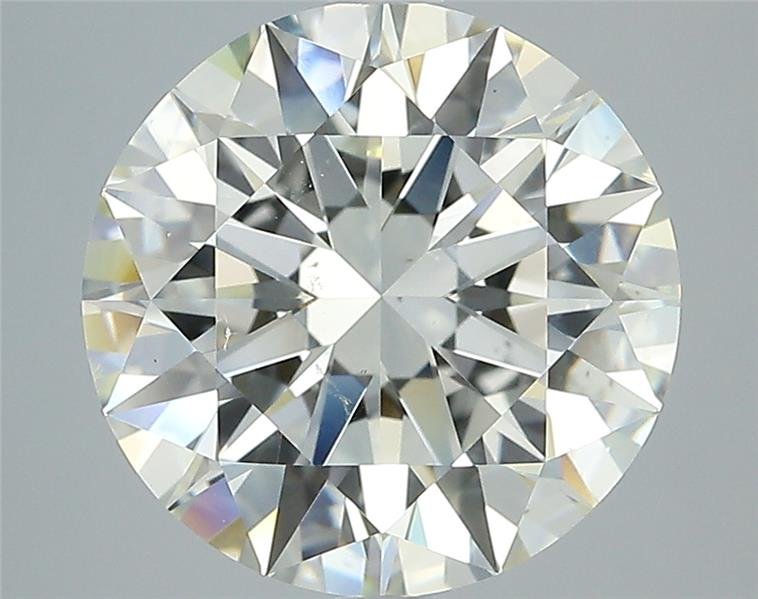 4.30ct K SI1 Rare Carat Ideal Cut Round Diamond