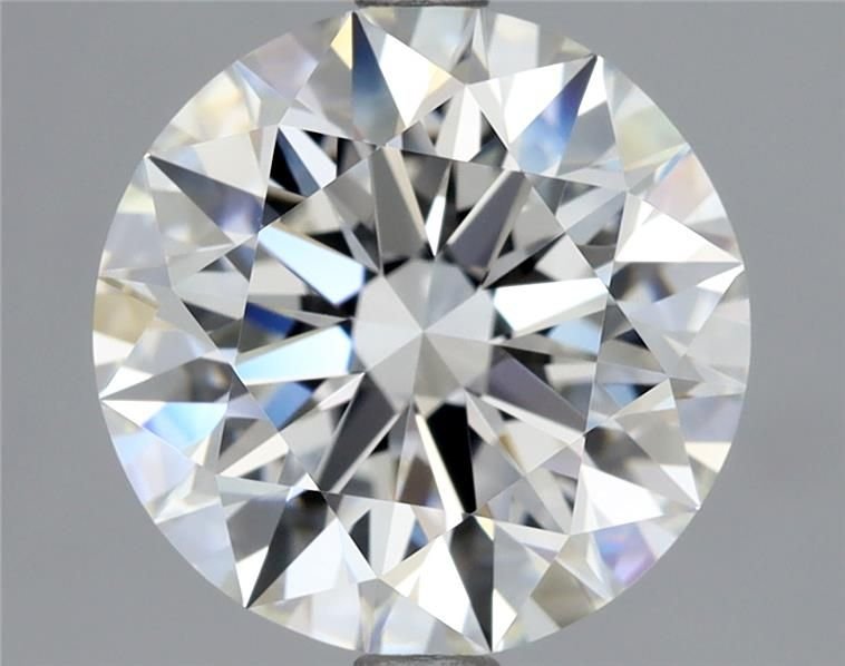 2.59ct F FL Rare Carat Ideal Cut Round Diamond