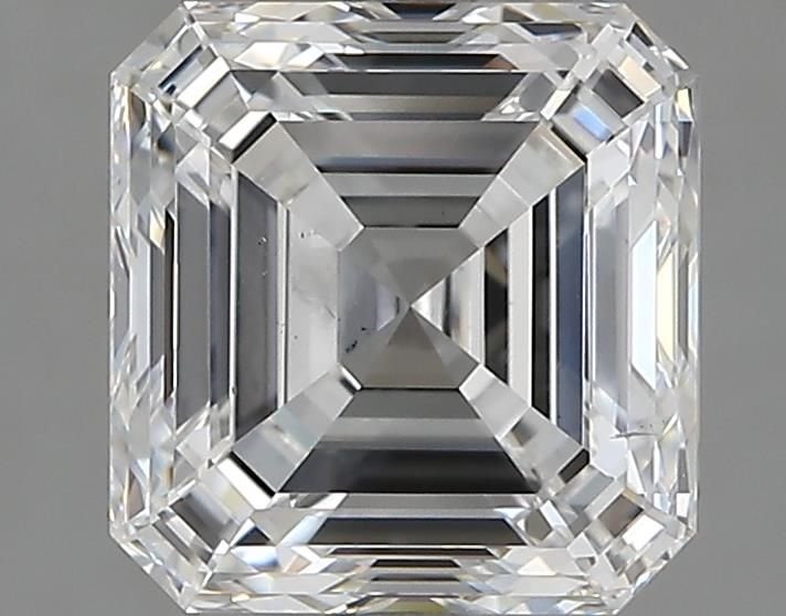 3.02ct F SI2 Rare Carat Ideal Cut Asscher Diamond