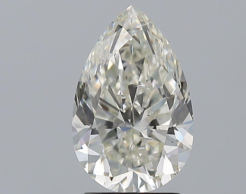 2.51ct J SI2 Rare Carat Ideal Cut Pear Diamond
