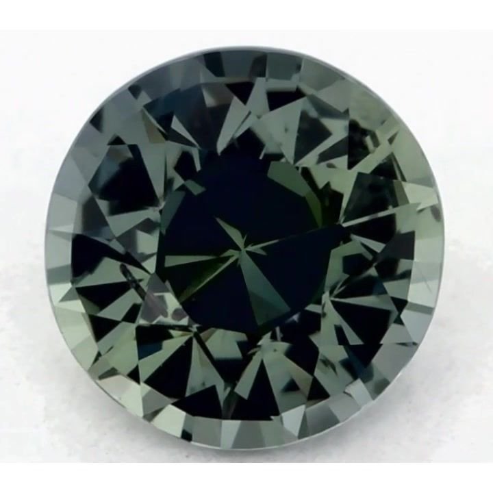 1.16 Carat Green Round Sapphire