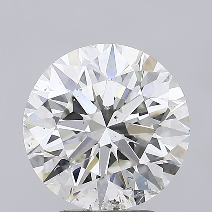 4.02ct I SI2 Rare Carat Ideal Cut Round Diamond
