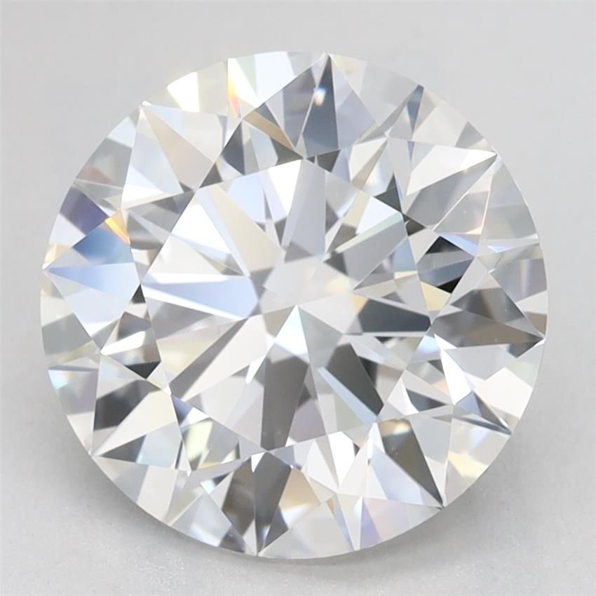 3.04ct E VVS1 Rare Carat Ideal Cut Round Lab Grown Diamond