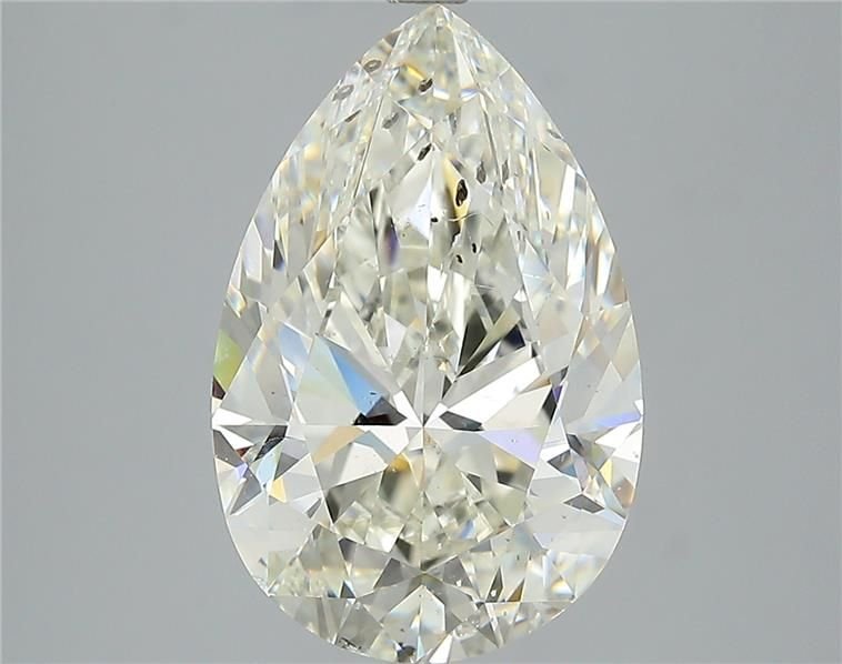 5.01ct J SI2 Rare Carat Ideal Cut Pear Diamond