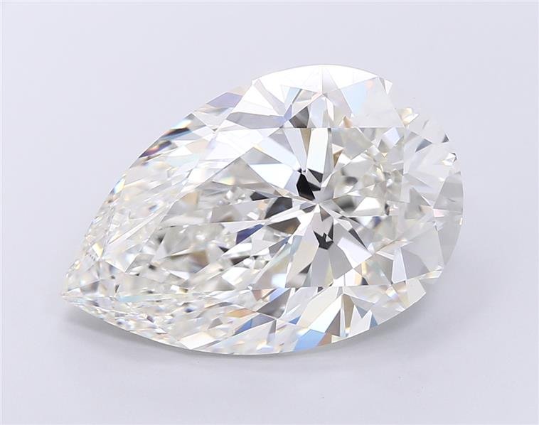 12.01ct G VVS2 Rare Carat Ideal Cut Pear Lab Grown Diamond