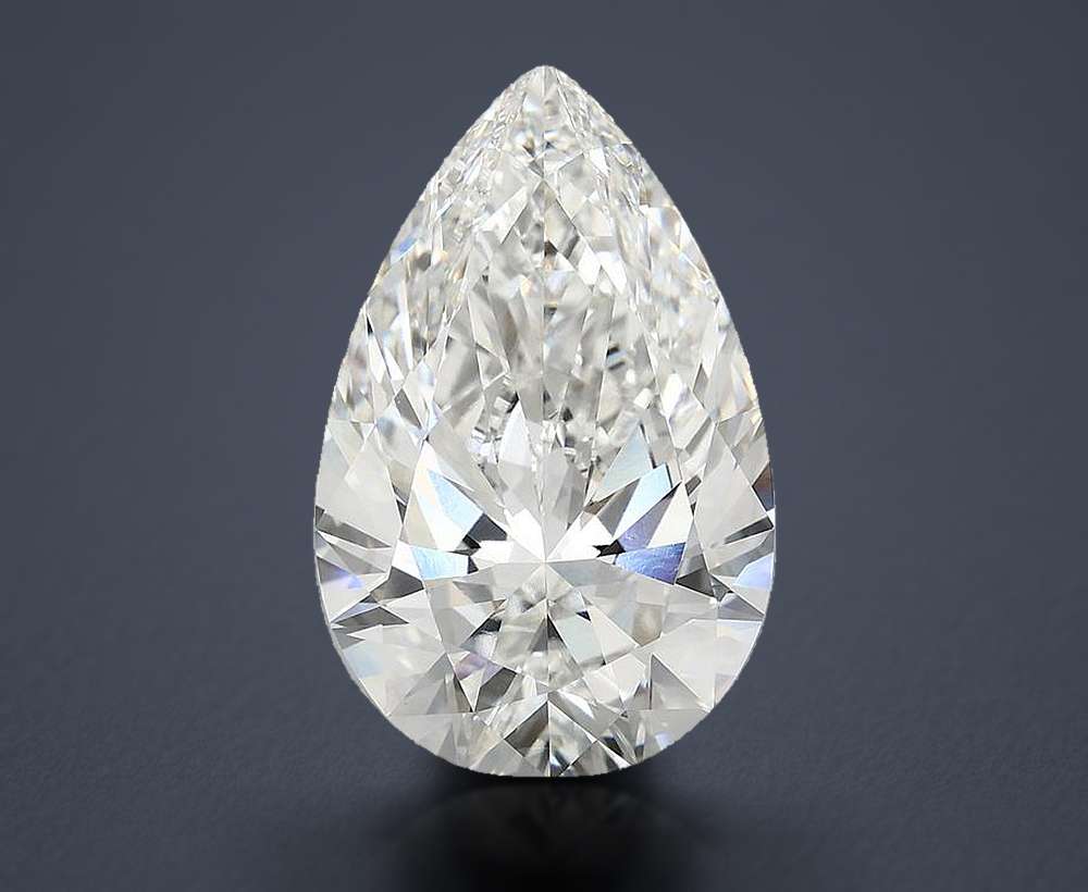 9.65 Carat Pear Lab Diamond