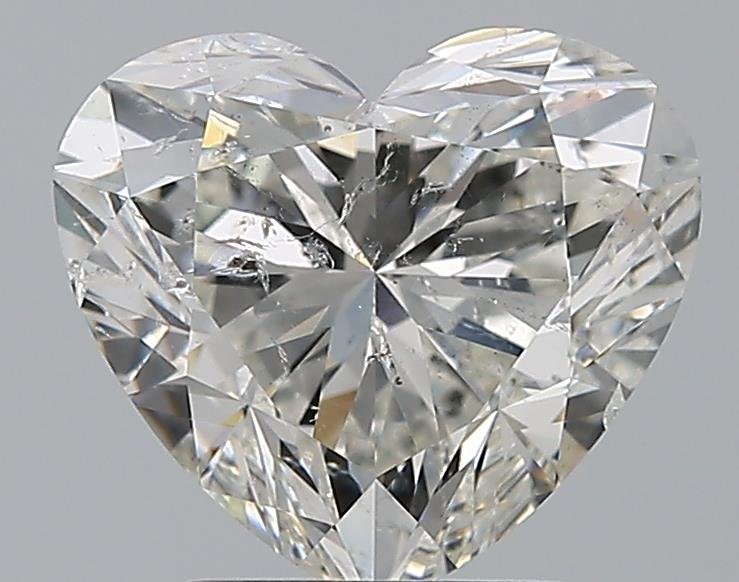 3.01ct G SI2 Rare Carat Ideal Cut Heart Diamond