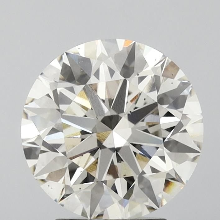 3.26ct J VS2 Rare Carat Ideal Cut Round Lab Grown Diamond