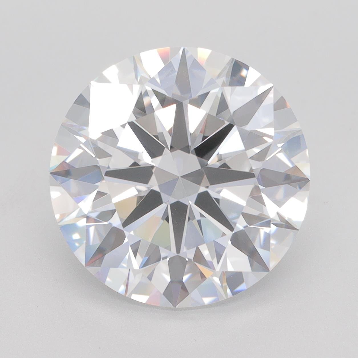 6.54ct D IF Rare Carat Ideal Cut Round Lab Grown Diamond