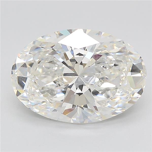 5.13ct F VVS2 Rare Carat Ideal Cut Oval Lab Grown Diamond