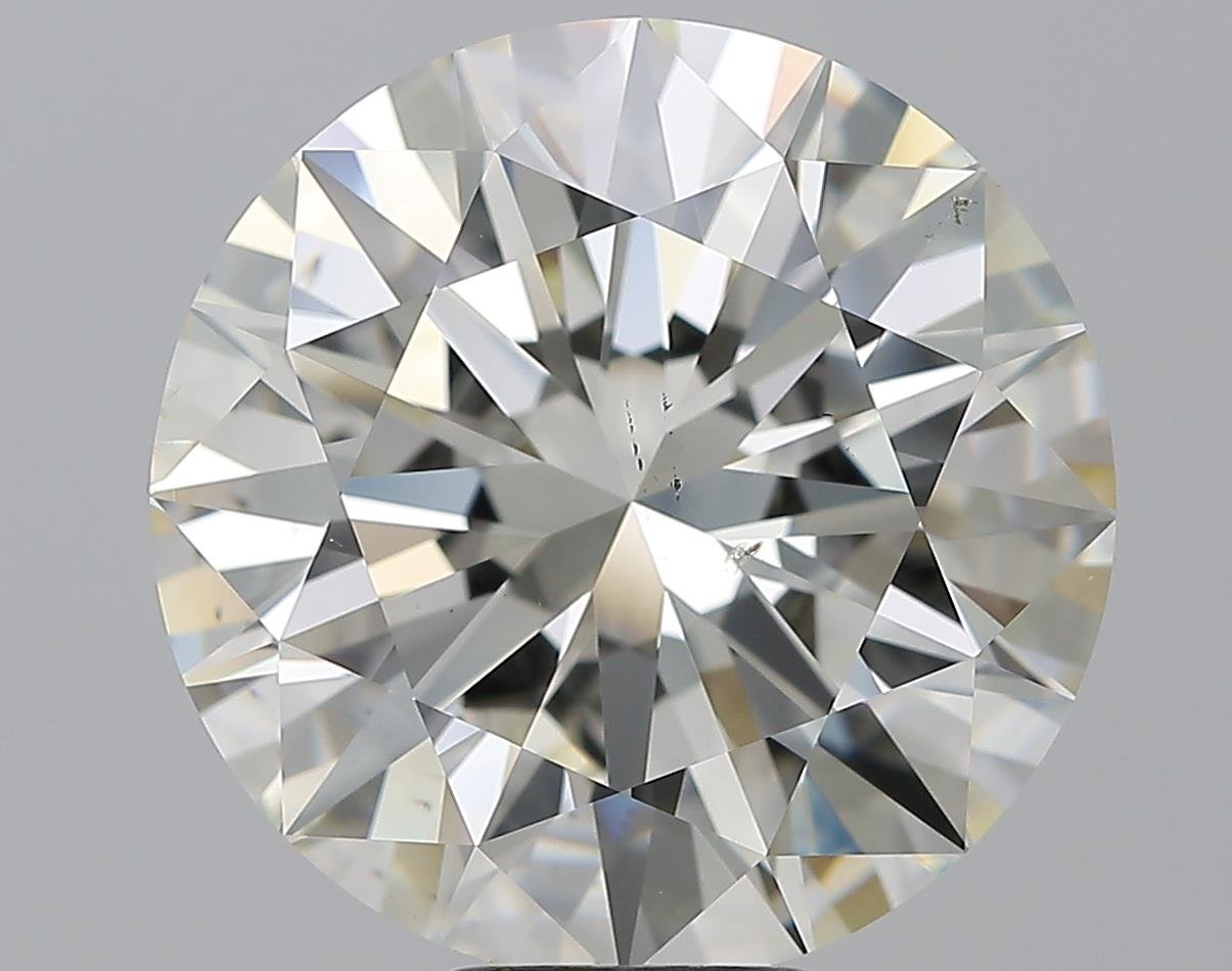 11.03ct K SI1 Rare Carat Ideal Cut Round Diamond