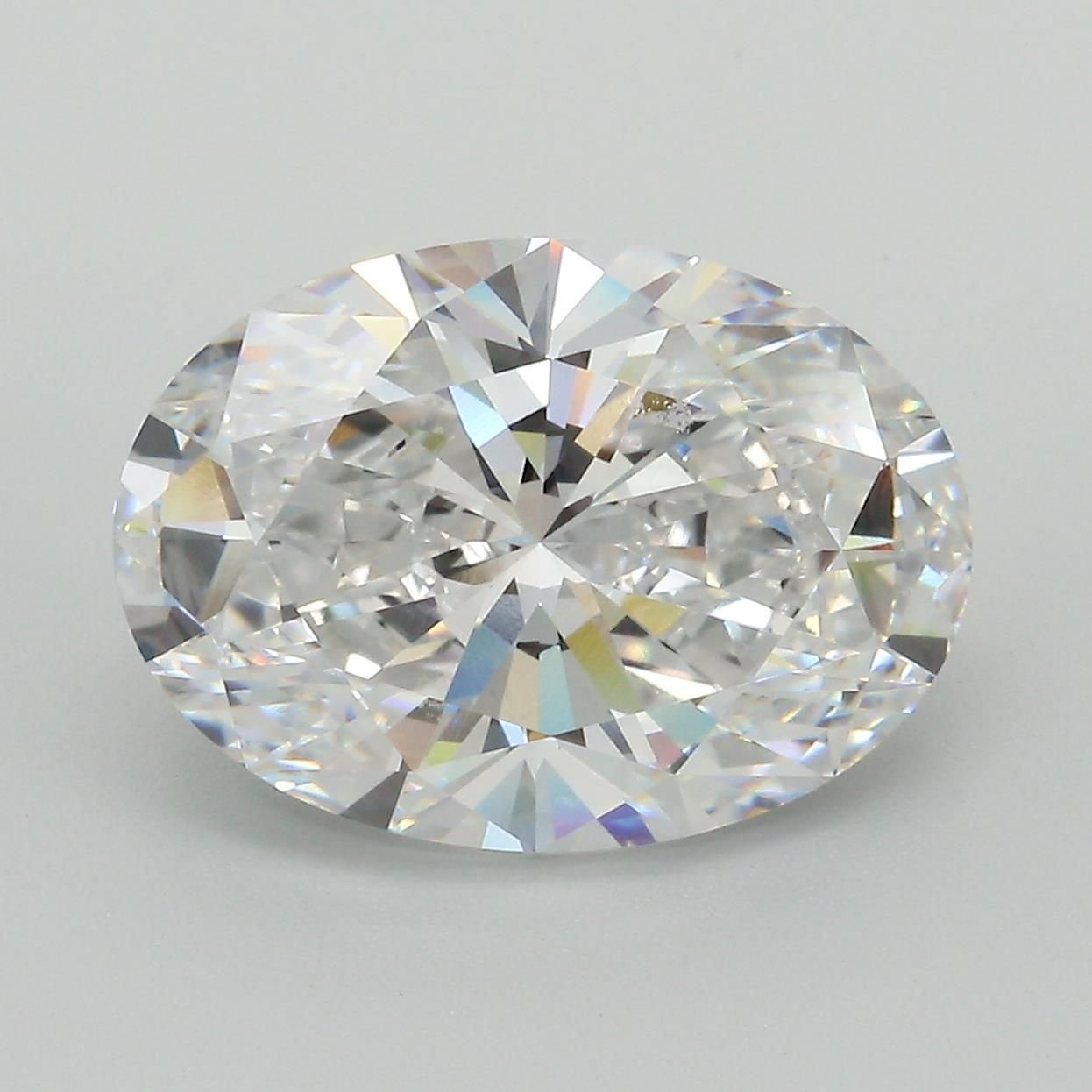 6.09ct D VVS2 Rare Carat Ideal Cut Oval Lab Grown Diamond