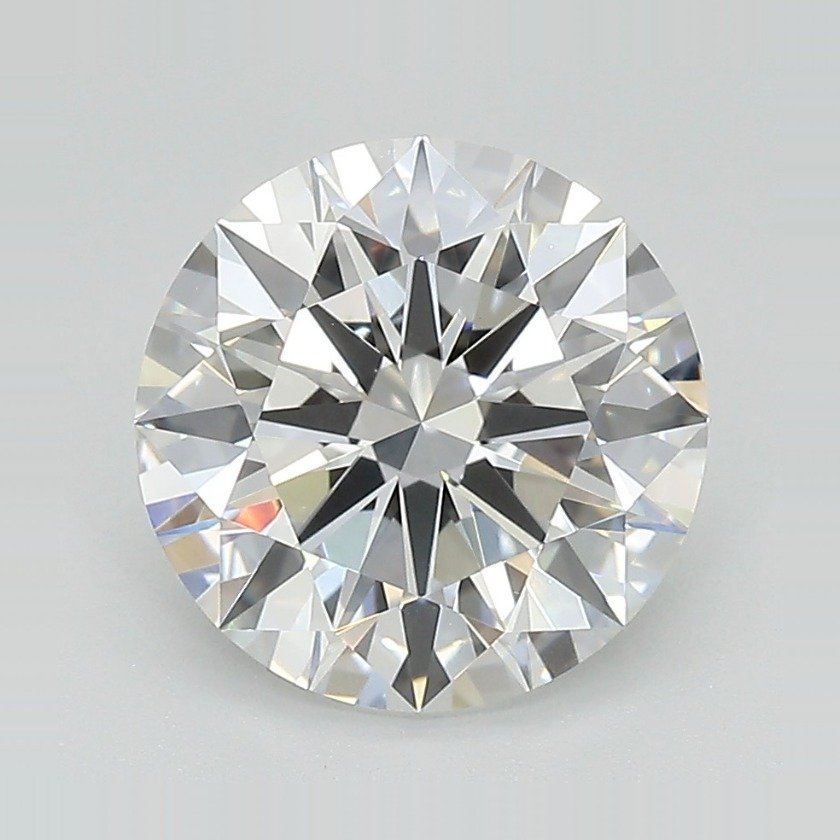 3.14ct E VVS2 Rare Carat Ideal Cut Round Lab Grown Diamond
