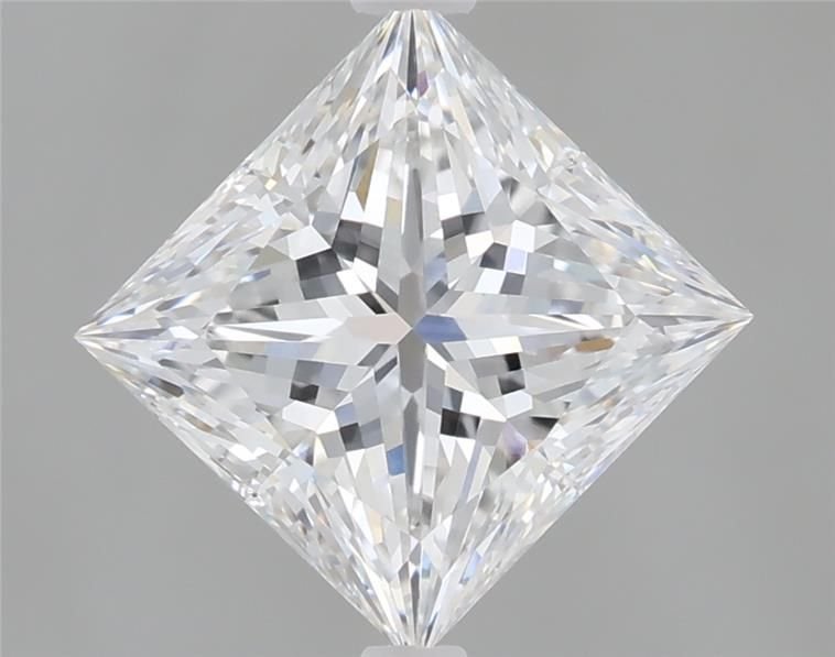 2.10ct E VVS2 Rare Carat Ideal Cut Princess Lab Grown Diamond
