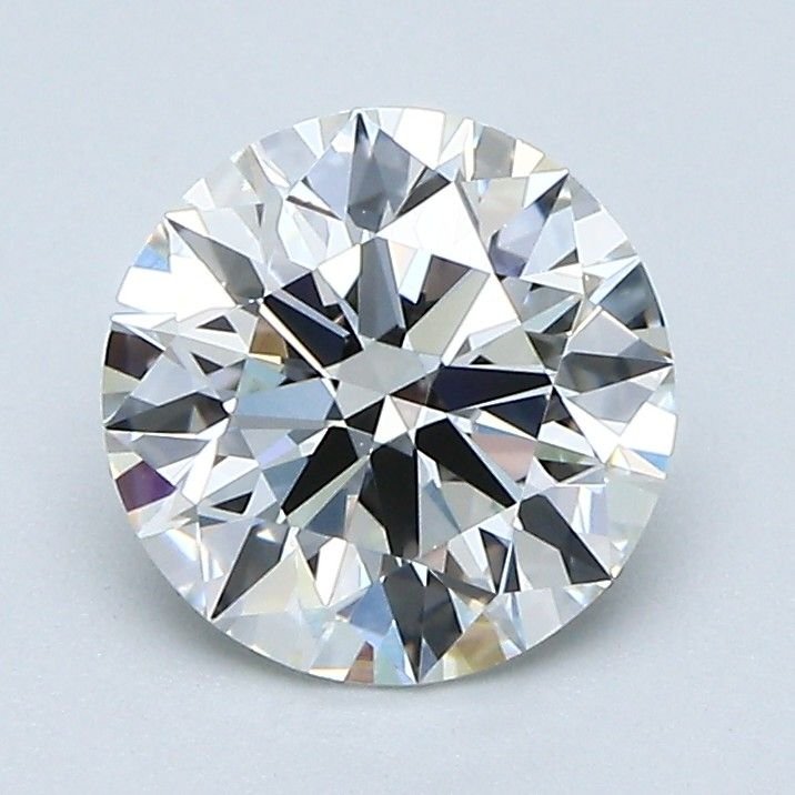 1.62ct H VVS2 Rare Carat Ideal Cut Round Diamond