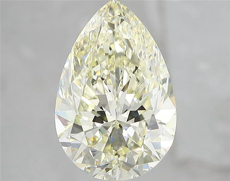 3.02ct K VS1 Rare Carat Ideal Cut Pear Diamond