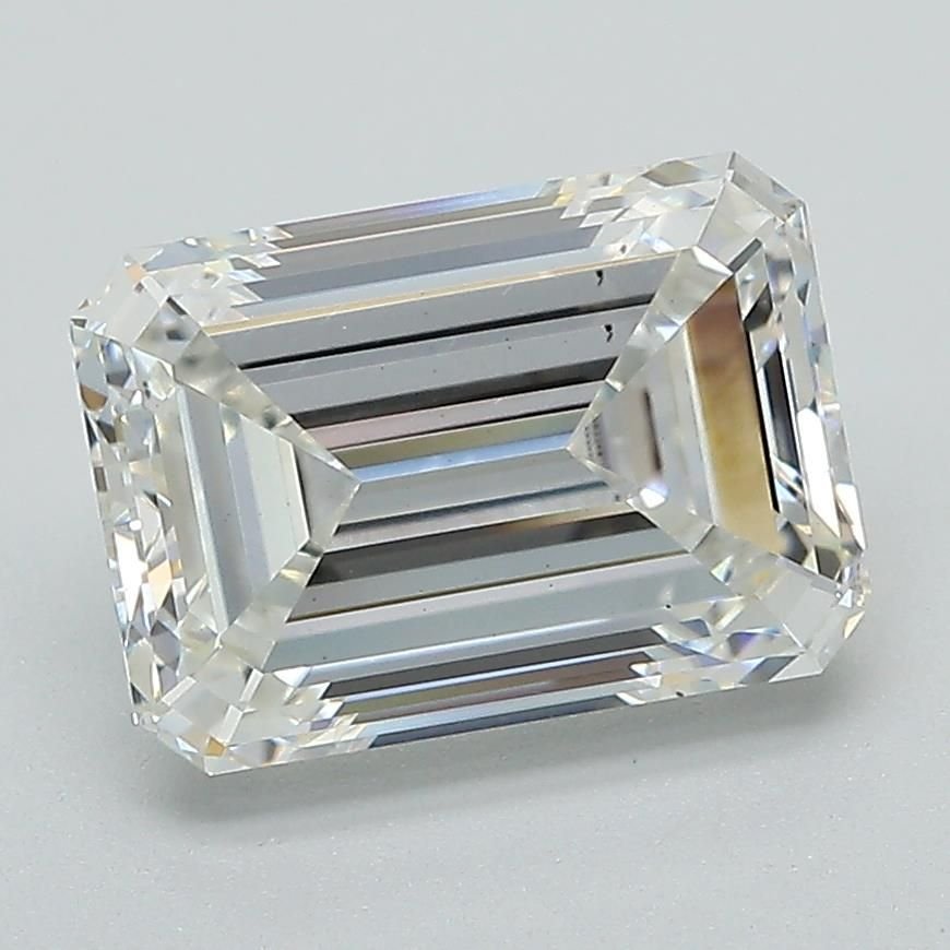 3.03ct G VS2 Rare Carat Ideal Cut Emerald Lab Grown Diamond