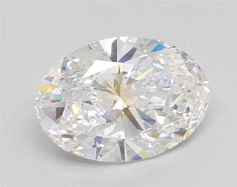 3.06ct D VS2 Rare Carat Ideal Cut Oval Lab Grown Diamond