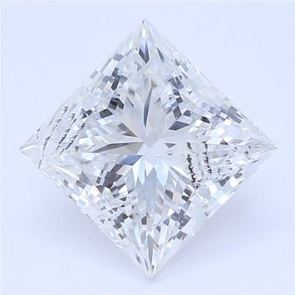 0.88ct E SI2 Rare Carat Ideal Cut Princess Lab Grown Diamond