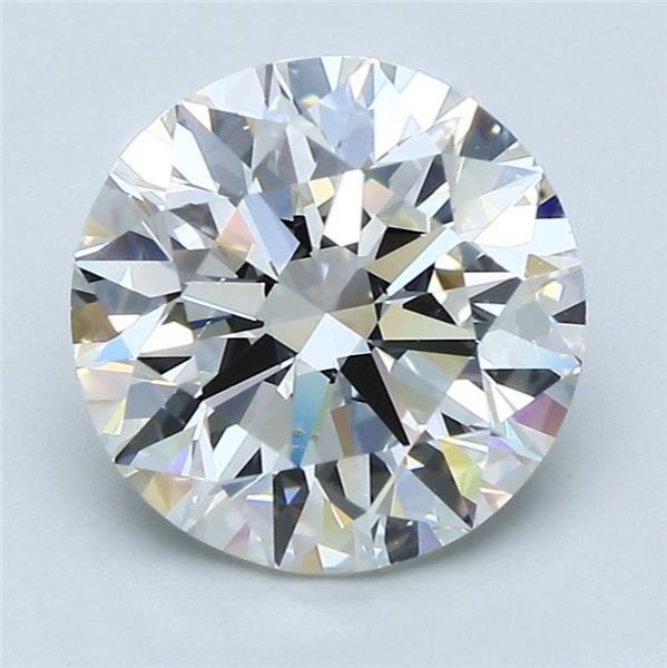 3.01ct H SI1 Rare Carat Ideal Cut Round Diamond