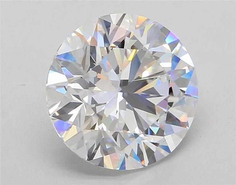 3.99ct E VVS2 Rare Carat Ideal Cut Round Lab Grown Diamond
